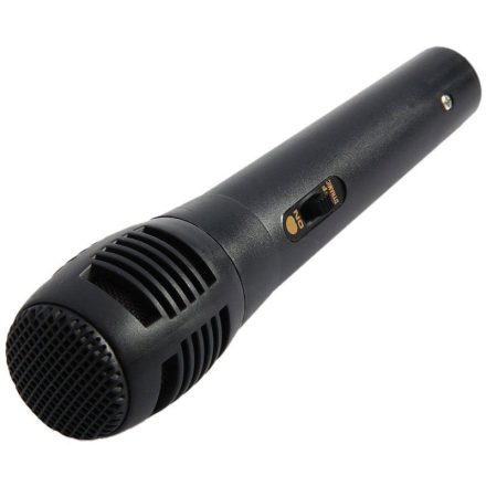 Vezetékes Mikrofon, 6,35mm,1.5m kábel, FS-02 fekete