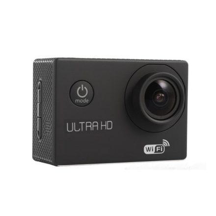 WiFi-s Sportkamera, H-16, 12MP akciókamera, FullHD video/60FPS, max.64GB TF Card, 30m-ig vízálló, A+ 170°, fekete