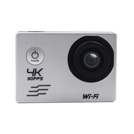 WiFi-s Sportkamera, H-16-4, 12MP akciókamera, FullHD video/60FPS, max.32GB TF Card, 30m-ig vízálló, A+ 170°, ezüst