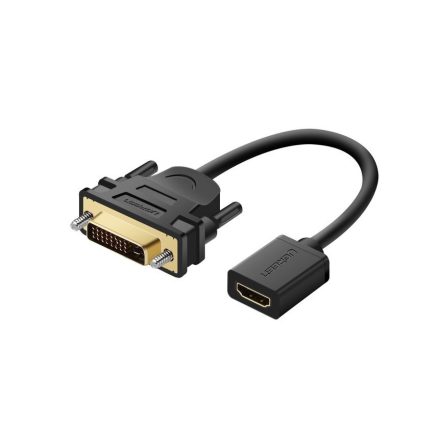 Donji HDMI -> DVI-D (24+1) átalakító kábel, 0.30 méter, 1080P Full HD, fekete