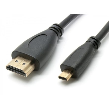 HDMI -> Micro HDMI kábel, 1.0 méter, fekete 