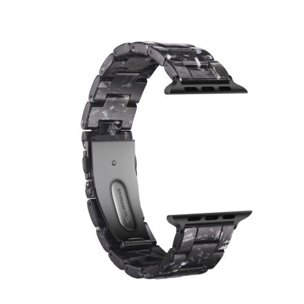 Apple Watch óraszíj, kompatibilis 42/44/45mm kijelzőjű okosórákkal, fekete márvány