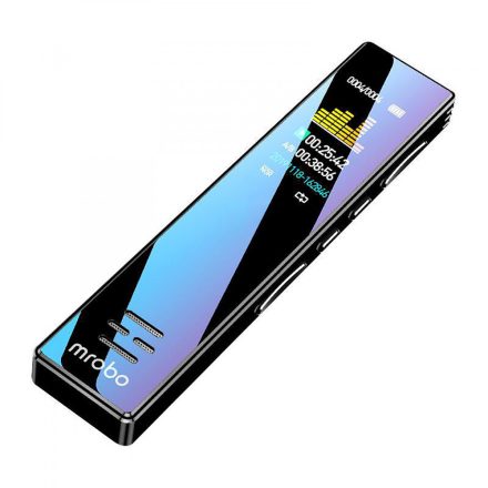 Mrobo Digitális Diktafon A10, zajcsökkentés, 8GB, fekete