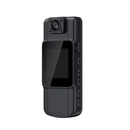 Ultra HD univerzális mini DVR kamera, 1.8″TFT kijelző, 140°-os látószög, hangrögzítővel, éjszakai látással,180°-ban forgatható lencse, fekete